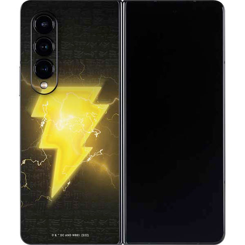 DC Comics Black Adam Lightning Bolt Galaxy Z Fold4 5G Skin